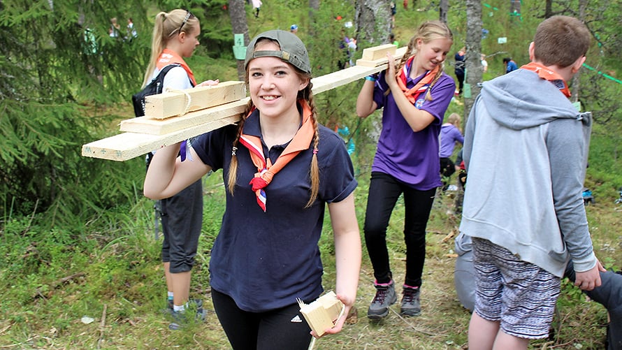 UPM provides the lumber for The Valley of Forest Education. In addition, construction material, drawing paper and wood-based UPM BioVerno diesel fuel for transportation at the jamboree come from UPM. 